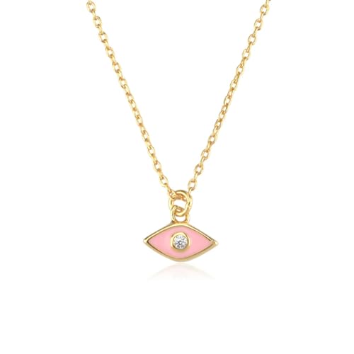 Collier oeil et lune en turquoise blanche pour tenue de tous les jours