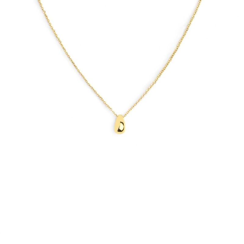 Collier acier doré Marlù 33CN0036G au design goutte haute finition