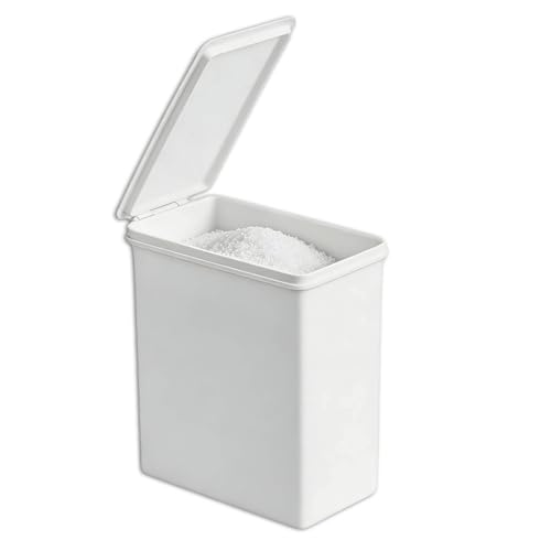 equlup Caja de almacenamiento de detergente de lavandería, 14,8x14x7,9cm accesorios de dispensadores de soportes de la organización de la organización de la cápsula que ahorra plástico Caja Sellada
