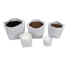 Texpot Pack de 10 macetas de Tela Blanca 3 litros