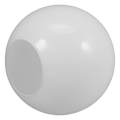ibasenice Paralume in Vetro Sfera Bianco Opaco per Lampada E27, Resistente All'usura, Coprilampada Rotondo Elegante per Lampade da Tavolo e Lampadari