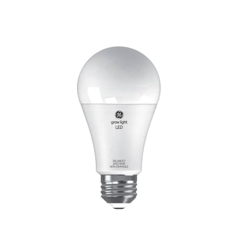 GE Lighting 105645 1.9W LED Horticultural Grow Light Bulb for Seeds & Greens White - A19 Shape