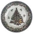 Queen's Myott By Churchhill 8"salad/side Plates Christmas Tree - Set of 4