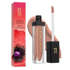 Lucky Chick Brillo labial líquido brillo plateado ingredientes hidratantes naturales para todo el día sin parabenos sin crueldad fórmula vegana