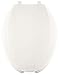 Toilet Seat, Elongated 18-5/8" Open Front, With Cover White