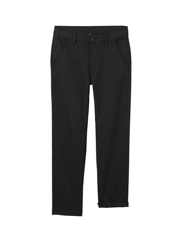 TOM TAILOR Jungen 1048206 Straight Chino Hose, 25903 - Black...
