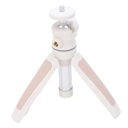 Ycauty Trípode para Cámara sin Espejo, Palo Selfie con Cabezal Esférico Giratorio de 360° para Filmación en Múltiples ángulos, Portátil para Viajes, Vlog (Blanco)