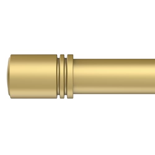 Box Space Barras de cortina para ventanas de 28 a 42 pulgadas, color dorado