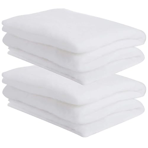 Hohopeti 2pcs Fluffy Polyester Fake Snow Covering for Xmas Party DIY Decor