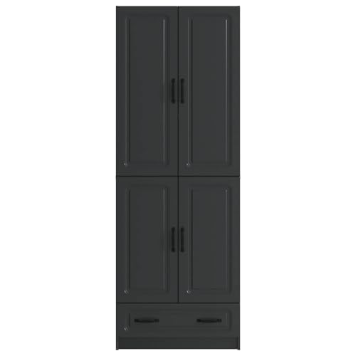 Mueble de madera para salón minimalista juego de armarios negros con acabados vanguardistas 6