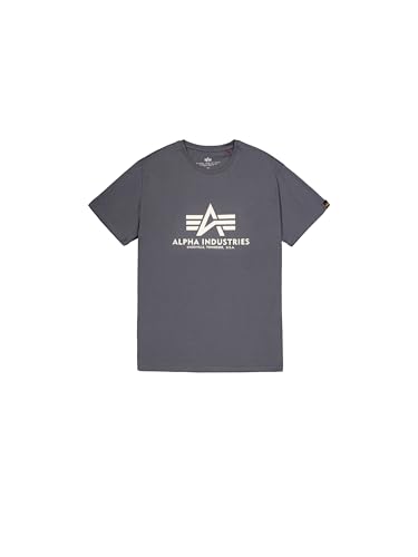 Alpha Industries Basic T-Shirt for Men Greyblack/Black