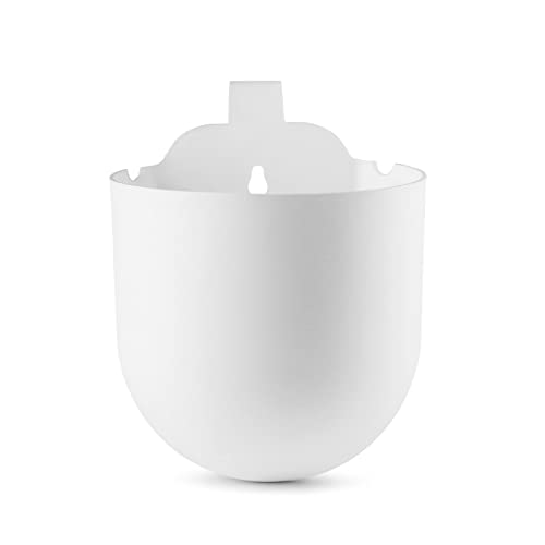 BLUME Bubble Small Wall Hanging Planters| Hanging Flower Pot, Hook Hanging Plastic Plant Pot Container Set For Indoor, Outdoor Living, Home, Gardening, Set Of 6 (White)