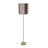 ✔ ‎Ampoule non inclus. Qazqa simplo shade - Lampadaire avec Abat-Jour - 1 lumière - H 185 cm - Doré/Laiton - Classique/Antique - éclairage intérieur - Salon I Chambre I Cuisine I Salle à manger