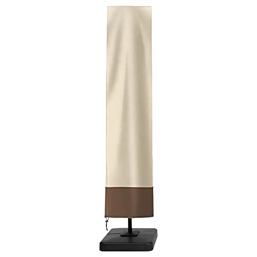 Boyspringg Patio Umbrella Cover - 420D Waterproof Outdoor Umbrella Cover, Fits Offset Cantilever Umbrella 9-11 Feet, Anti-Uv Outdoor Patio Umbrella Cover.beige #TOP9