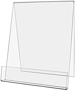 Marketing Holders Canvas Easel Booklet Holder 8.5"W x 11"H J Stand Art Display Literary Value Pack of 2 Frame Advertisement Literary Event Letter Pedestal Easel With 1"D Front Lip Pocket