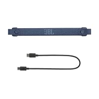 JBL Charge 6, tragbarer Bluetooth-Lautsprecher, 28 Stunden Akkulaufzeit, IP68 wasserdicht, Staub- und stoßfest, JBL Pro Sound mit AI Sound Boost, Auracast Multi-Speaker, Blau – Ansicht 9