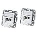 Produktbild Doppelpack - Telegärtner Datenanschlussdose Cat6A 2-fach 2x RJ45, AMJ45 8/8 UP/50, alpinweiß, J00020A0500 (2er-Set)