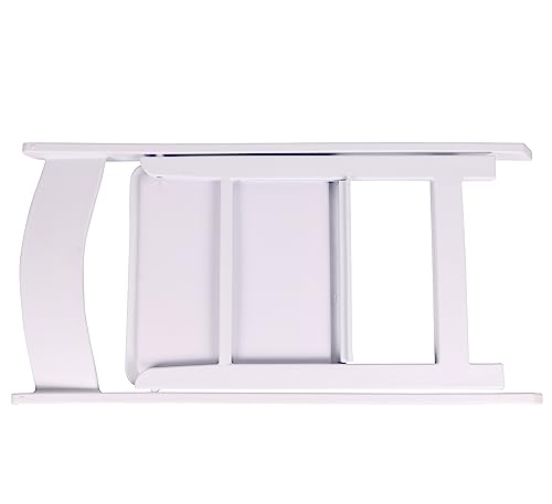 Image of BTEXPERT White Resin Folding Event Chairs - Set of 4, Padded Seats, Stackable, Lightweight & Durable Indoor /Outdoor for Home Dining Party Wedding Picnic Camping Church