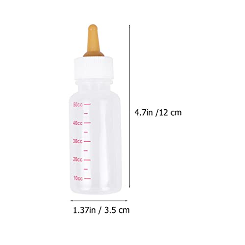 POPETPOP 3 Definir Pet Alimentando Garrafa Gotas de Gotas Alimentando Kits de Garrafa Com Mamilos de