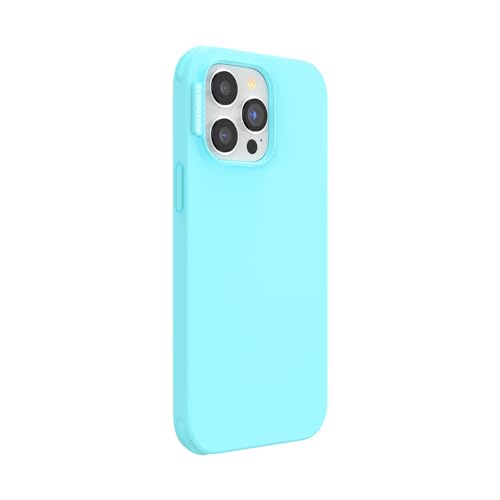 Image of POPSOCKETS iPhone 14 Pro Max Case Compatible with MagSafe, Phone Case for iPhone 14 Pro Max, Wireless Charging Compatible, Case Only - Butterfly Pea Blue