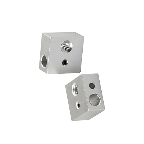 SOLUSTRE 3pcs Aluminum Block Extruder Hotend Heater Block Heater for Printer Heat Compatible