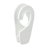 Vibsky 25 mm Bootsschiene für Kotflügelaufhänger, Ersatzhaken, schnell verstellbarer ABS-Kunststoffhaken für Marine für Kotflügel und Seil, Schwarz oder Weiß