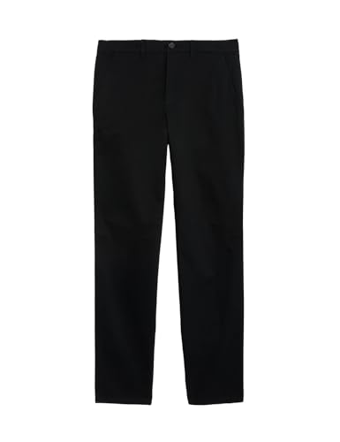 Image of Marks & Spencer Mens Solid Mid Rise Regular Fit Chinos