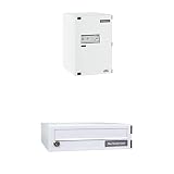 BURG-WÄCHTER Paketbox eBoxx für draußen, für alle gängigen Paketdienste, Witterungsbeständig 98 l Volumen, E 635 W + Paketbox eBoxx für draußen, für alle gängigen Paketdienste l Volumen, A 625 W,Weiß