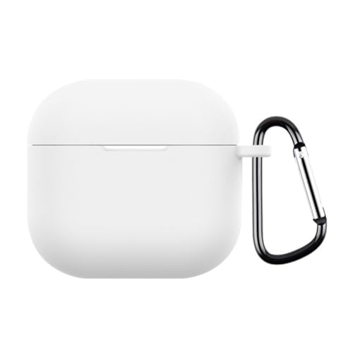 Custodia Junerain for AirPods 4a Generazione, Cover Protettiva in Silicone Compatibile con AirPods 4 Gen (2024) (USB-C), Custodia Antiurto for Auricolari con Moschettone Fissato alla Borsa