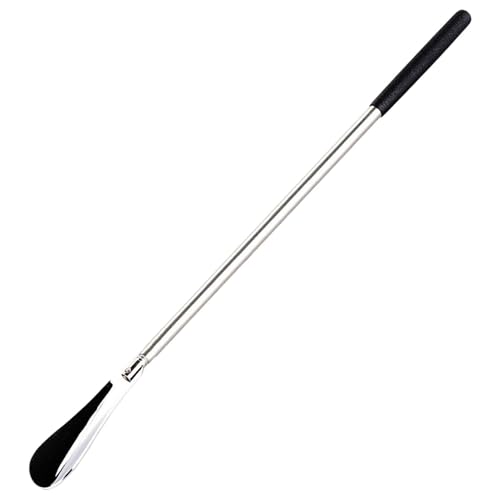 Syengery Calzador Largo de Acero Inoxidable, con Mango Extensible para Personas Mayores, Embarazadas o con Movilidad Reducida, Portátil y Plegable para Viajes