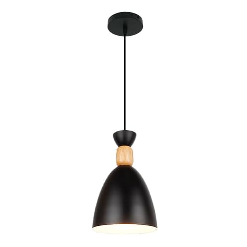 Lámpara de jaula E27 para iluminar un comedor oscuro con estética industrial boho