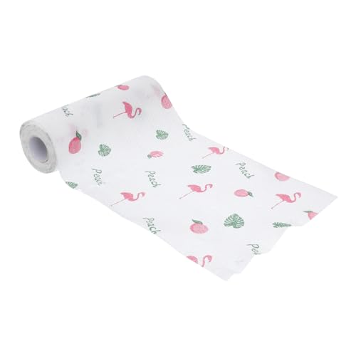 OKUMEYR Einweg Geschirrtücher Vliesstoff 50 Stück Mit Flamingo Muster Wasserabsorbierend Küchentücher Für Haushalt Reinigung Küche
