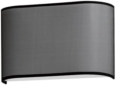 Maxim Prime - 277V 10W 1 LED Wide Wall Sconce in Transitional Style-8.25 Inches Tall and 13 Inches Wide-Black Organza Finish