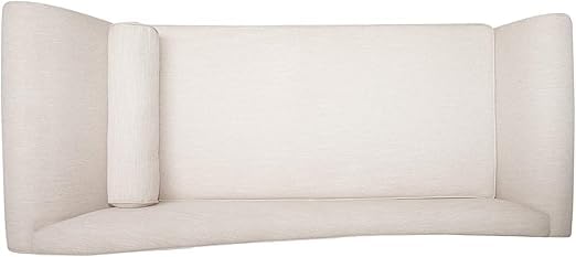 Image of Rosewood 2-Seater Settee Sofa Diwan Couch for Home and Living Room (Off-White A1)