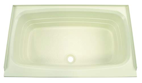 Lippert 209385 Better Bath 24" X 40" Rv Bath Tub Center Drain Parchment #TOP2