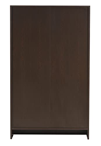 Image of DeckUp Meritus-L 3-Shelf Engineered Wood Book Shelf and Display Unit (Dark Wenge, Matte Finish)