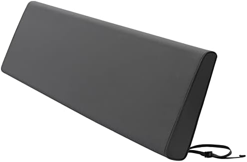 Favoyard Outdoor Bench Cushion 48 x 16 Inch Waterproof Patio Furniture Cushions Seat Cushion/Back Cushion Dual Purpose 3-Year Color Fastness Garden Sofa Settee Couch Swing Lumbar Pads, Dark Grey