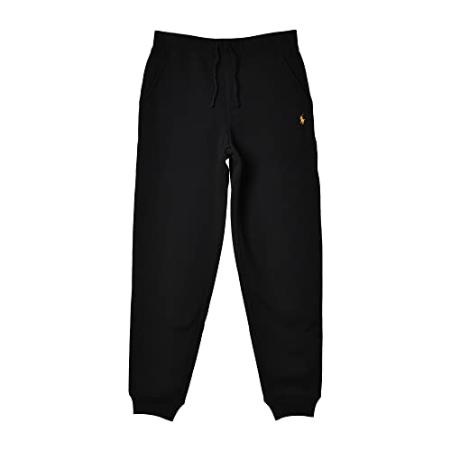[POLO RALPH LAUREN] [ポロ ラルフローレン] ロングパンツ FLC ニット アスレチックパンツ メンズ レディース FLC KNIT ATHLETIC PANT 323883089 ズボン 裏起毛 スウェット ロゴ 刺繍 M 01.ポロブラック [並行輸入品]