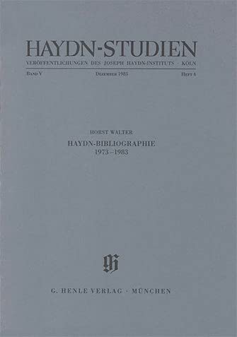 Haydn Studies Volume 5 Numéro 4