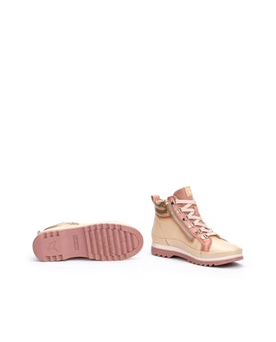 Pikolinos Para Mujer. W3W-8564CPC1 Botines De Piel Vigo Beige (38), 1 A 3Cm, Cordones, Casual - 6