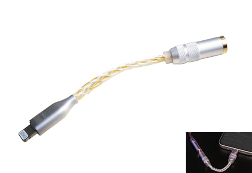 V-MOTA Lightning - 3.5mmジャック iPhone 13 Pro Max/12Pro/SE/11/XR/XS/Max/X/8/8P対応 オーディオアダプター、デジタルデコーダー、ヘッドホンAUXコンバーターに接続