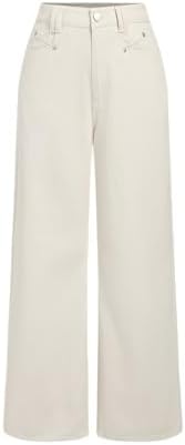 CIDER Jeans for Women High Waist Wide Leg Denim Pants Straight Le...