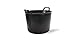 Rubi Black Plastic tub with handle 10.5 gal (40 l.)
