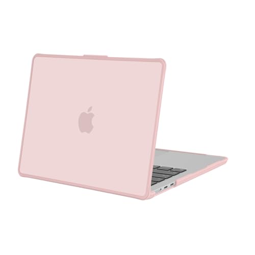 Funda MacBook Air 13 M5 M4 M3 M2 carcasa rígida rosa mate MOSISO