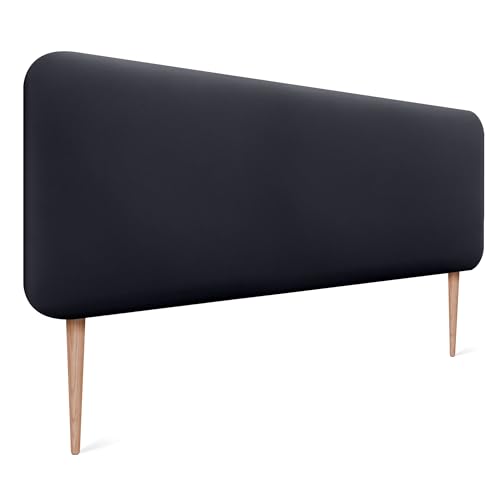 DHOME Cabecero Tapizado Liso Redondeado