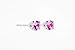 Tiny Birthstone Gemstone Post Stud Earrings in Sterling Silver | Multiple Color Choices & Sizes | Birthday Earrings for Women (3mm, October | Pink Tourmaline)