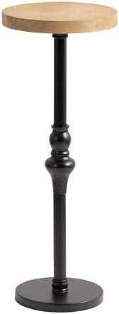 Kate and Laurel Stratton Round Pedestal Drink Table;...