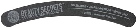 Beauty Secrets 100/180 Black Banana Nail File
