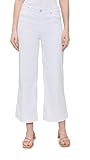 Hauteur avant : 26,4 cm AG Jeans Saige Mid Rise Wide Leg Jean Pantalons, Galerie Blanc, 55 Femme