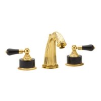 Phylrich K334 025 - Versailles Lavatory Faucet Black Onyx Handle